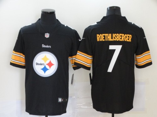 20/21 New Men Steelers Roethlisberger 7 black yellow NFL jersey