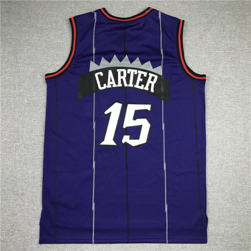 20/21 New Men Toronto Raptors  CARTER 15 purple basketball jersey