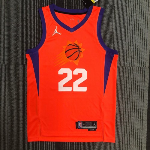 22 Phoenix Suns Air Jordan AYTON 22 orange basketball jersey