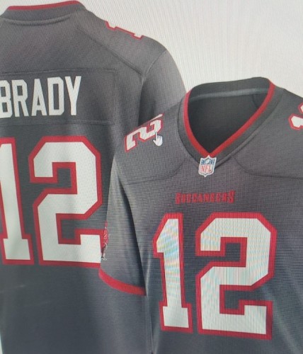 21/22 New Men Brady 12 Black NFL jersey