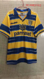 1999-2000 Adult Thai version PARMA AC yellow  retro soccer jersey football shirt