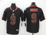 20/21 New Men Bengals Burrow 9 black NFL jersey