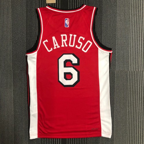 22 season Chicago Bulls City version CARUSO 6 red basketball jersey