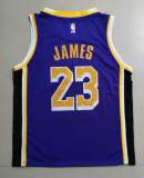 20/21 New Men Los Angeles Lakers James 23 purple basketball jersey L026#