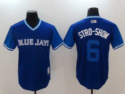 2022 Men's Toronto Blue Jays STRO-SHOW 6 blue MLB Jersey