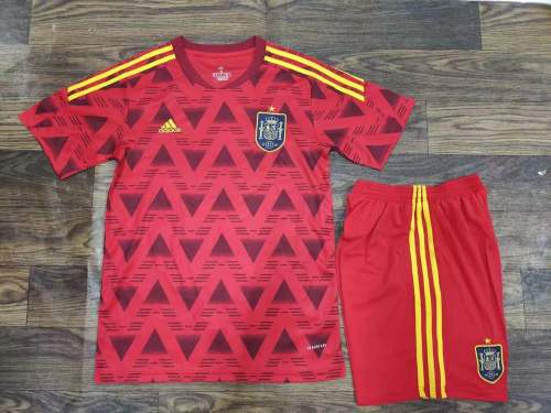 22 World Cup Spain home soccer uniforms football kits