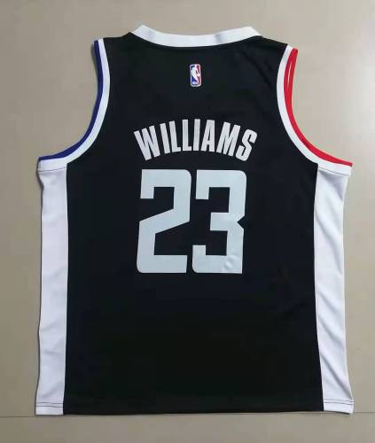 20/21 New Men Los Angeles Clippers Williams 23 black basketball jersey shirt L054#