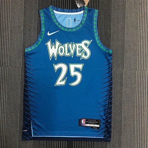 22 season Minnesota Timberwolves City version 25 Rose basketball jersey