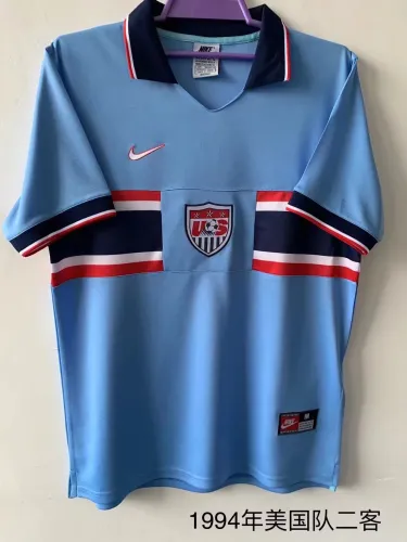 Retro 1994 USA third blue soccer jersey
