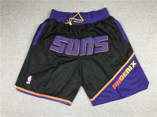 20/21 New Adult pocket Suns black basketball shorts