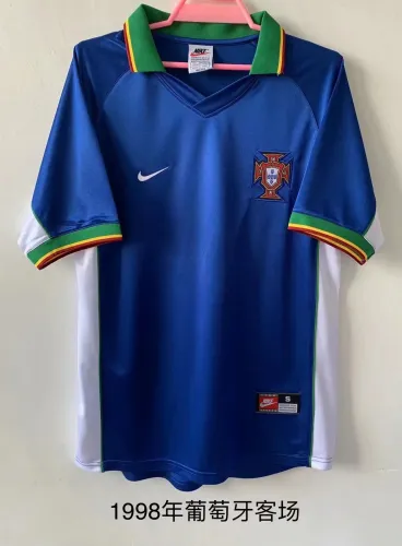 Retor 1998 Portugal blue soccer jersey