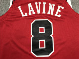Men Chicago Bulls Lavine red basketball jersey 8