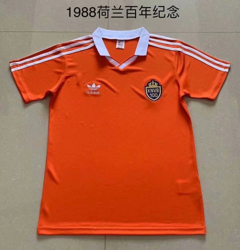 88 Adult Netherlands orange retro soccer jersey football shirt