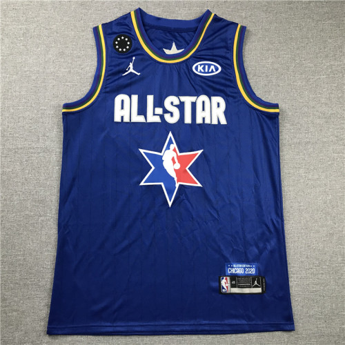 Adult All-Star James blue basketball jersey 2