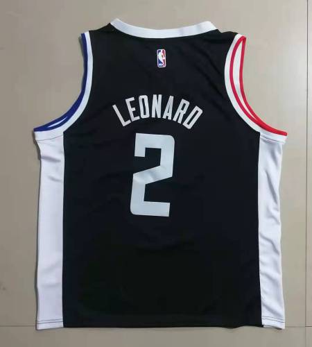 20/21 New Men Los Angeles Clippers Leonard 2 black basketball jersey shirt L052#