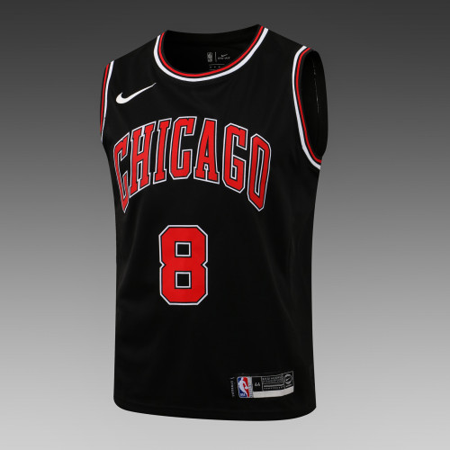 20/21 New Men Chicago Bulls Lavine 8 black basketball jersey shirt L046#
