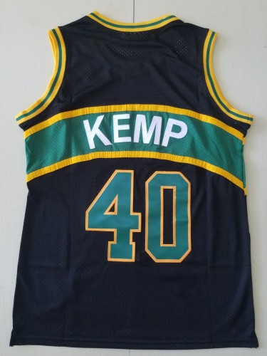 21/22 New Men Oklahoma City Thunder Kemp 40 black basketball jersey shirt