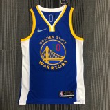 The 75th anniversary Golden State Warriors blue 30 Curry basketball jersey