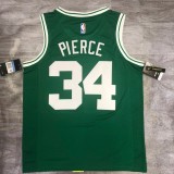 Retro Men Celtics Pierce 34 green basketball jersey