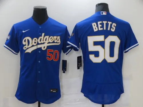 2022 Men's Los Angeles Dodgers BETTS 50 blue MLB Jersey