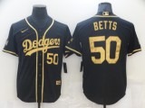 2022 Men's Los Angeles Dodgers BETTS 50 black MLB Jersey