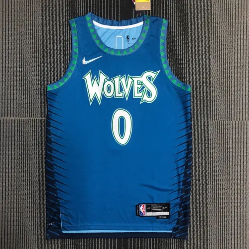 22 season Minnesota Timberwolves City version 0 Russell basketball jersey
