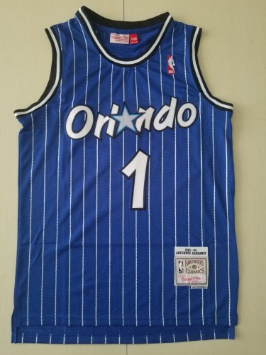 Retro Adult Orlando Magic Hardaway 1 blue basketball jersey