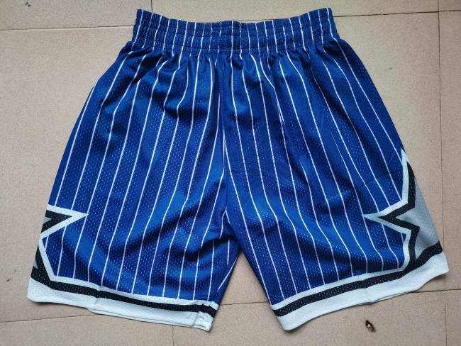 20/21 New Men Mitchell Ness Magic blue basketball shorts