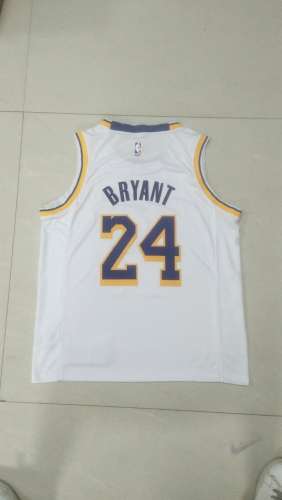 20/21 New Men Los Angeles Lakers Bryant 24 white basketball jersey L002#