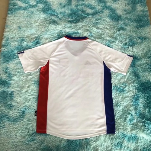 Retro 01-02 Lyon home white soccer jersey football shirt