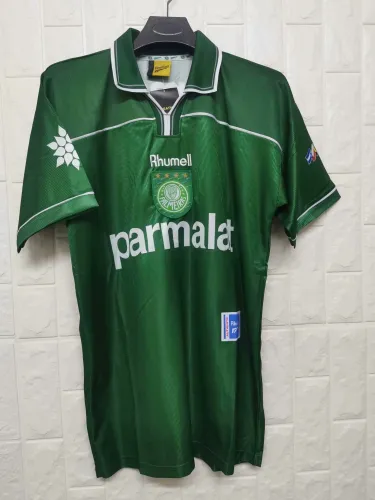 Adult Thai version Palmeiras 100th anniversary green retro soccer jersey football shirt