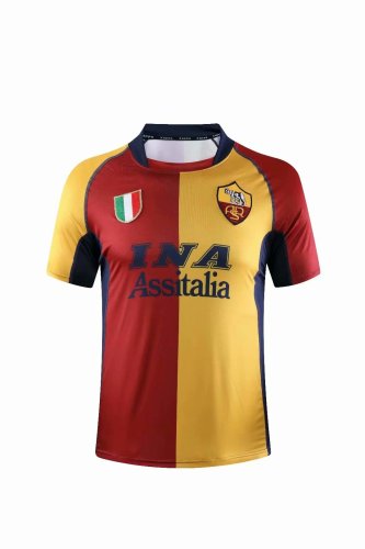 2001-2002 Adult Thai version A.S.Roma retro soccer jersey football shirt