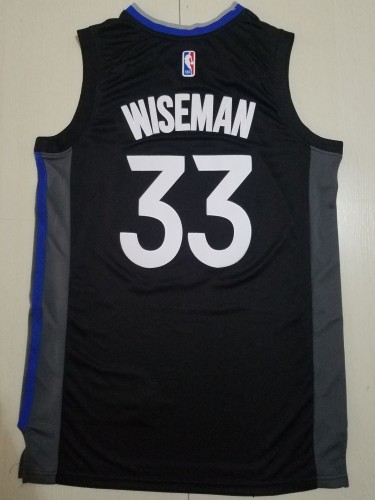 21/22 New Men Golden State Warriors Wiseman 33 black basketball jersey