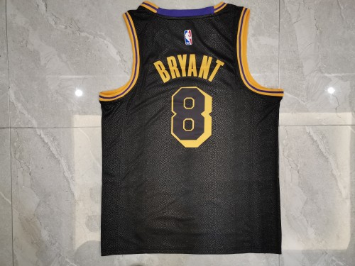 20/21 New Men Los Angeles Lakers Bryant 8 black basketball jersey