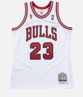 20/21 New Men Chicago Bulls Jordan 23 white champion edition basketball jersey shirt