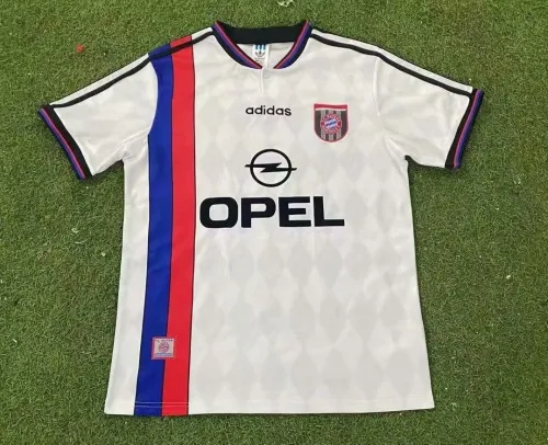 95-96 Adult Bayern away white retro soccer jersey football shirt