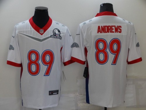 22 Men‘s Ravens Andrews 89 white basketball jersey