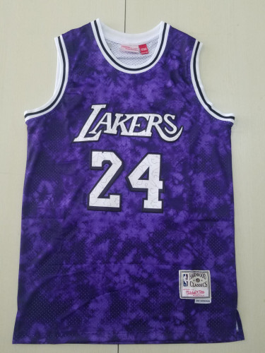 20/21 New Men Los Angeles Lakers Bryant 24 purple constellation basketball jersey