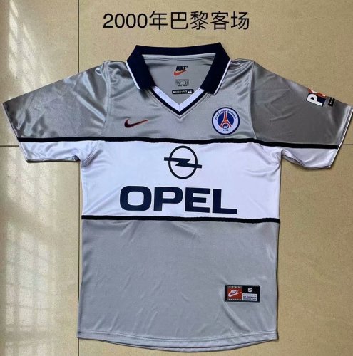 2000 Adult Thai version Paris away retro soccer jersey football shirt