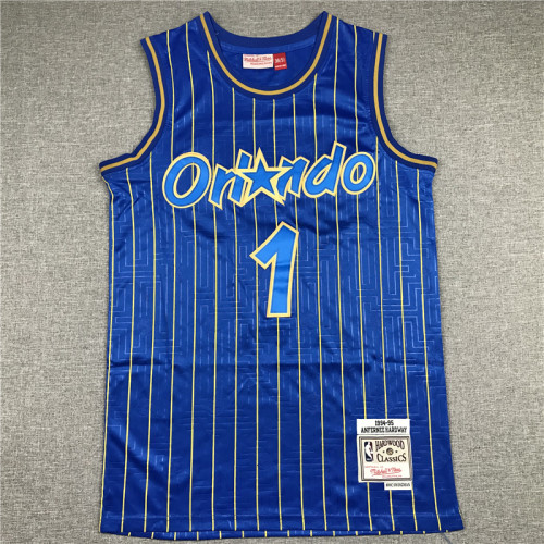 Adult Orlando Magic Hardaway Year of the rat limited edition blue basketball jersey 1
