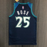 22 season Minnesota Timberwolves City version 25 Rose basketball jersey