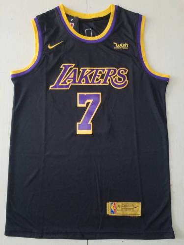 20/21 New Men Los Angeles Lakers Anthony 7 black reward version basketball jersey