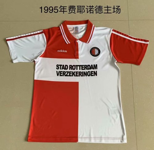 95 Adult Thai version Feyenoord home red retro soccer jersey football shirt