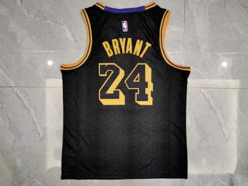 20/21 New Men Los Angeles Lakers Bryant 24 8 black basketball jersey
