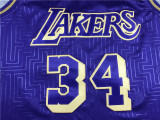 Men Los Angeles Lakers year of the rat limited edition purple basketball jersey 34