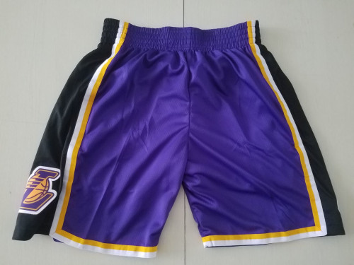 20/21 New Men Los Angeles Lakers purple basketball shorts