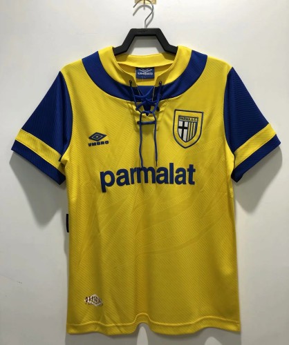 Retro 93-95 Parma Calcio away yellow soccer jersey football shirt
