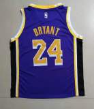 20/21 New Men Los Angeles Lakers Bryant 24 purple basketball jersey L027#