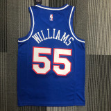 Sacramento Kings blue 55 Williams basketball jersey
