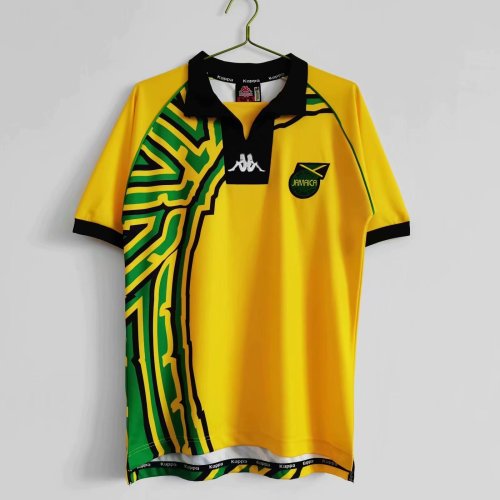 Retro 1998 Jamaica home yellow soccer jersey football shirt